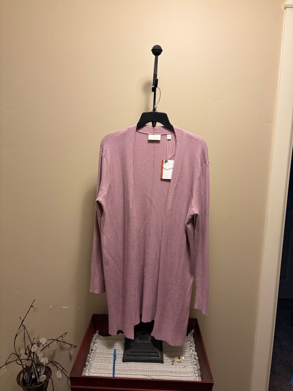 Ecothreads long sleeve open front cardigan.